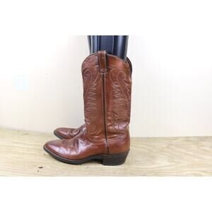 Laredo Boots Mens 9.5EE Brown Leather Performance Cowboy Boots Western Pull On